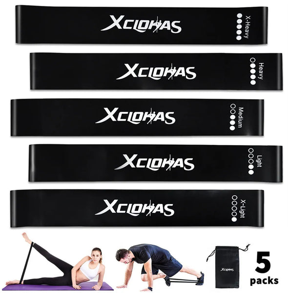 XC LOHAS Elastic Resistance Bands Mini Loops Latex Workout Bands Customized for Men Strength Training Bands Home Gym Equipment