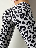 Workout Fitness Leggins Leopard Printed Outfits Yoga Pants Sexy Leggings Women High Waist Gym Wear Sports Tight Soft New