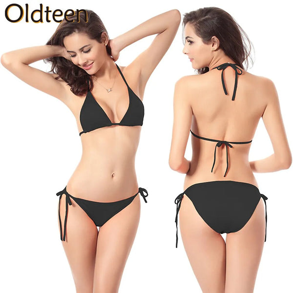 Hot New Sexy Bikini 2022 New Swimwear Swimsuit Woman Bathing Suits Two-Piece Bikinis Triangle Bandage Brazilian Bikini Beachwear