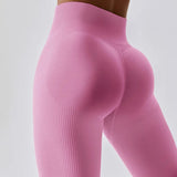 New Scrunch Seamless Leggings Seamless Ribbed Contour Legging Push Up Booty Leggings Women Workout Gym Tights Sport Legging