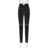 BIIKPIIK Fashion Skinny Pants Female Seamless Streak Casual Stretchy Leggings For Women Sporty Workout Overalls Summer Outfits