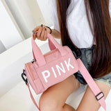 Small Gym Sports Fitness Bag for Women Travel Luggage Weekend Trend Mini Pink Fashion Women'S Handbag Female Shoulder Duffle Bag