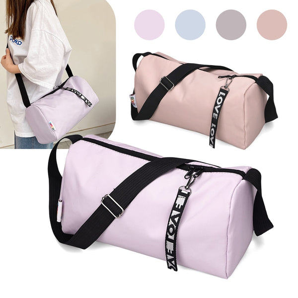 Travel Duffel Bag Women Gym Bag Large Capacity Fitness Training Bag Multi-Pockets Hand Luggage Bag for Swimming Hiking Camping