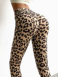 Workout Fitness Leggins Leopard Printed Outfits Yoga Pants Sexy Leggings Women High Waist Gym Wear Sports Tight Soft New