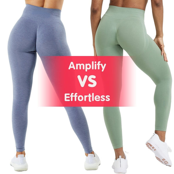 Amplify Effortless Leggings For Women Push Up Booty Legging Scrunch Butt Stretch Workout Gym Tights Fitness Seamless Yoga Pants