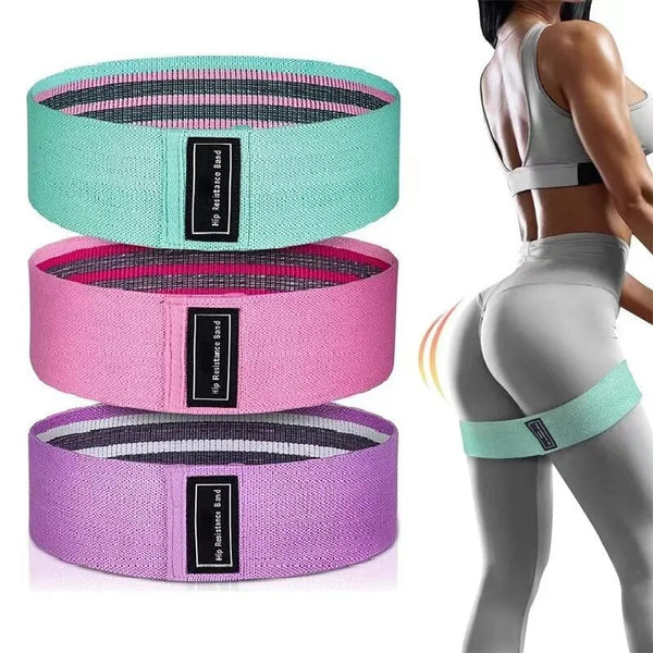 Fabric Resistance Hip Booty Bands Glute Thigh Elastic Workout Bands Squat Circle Stretch Fitness Strips Loops Yoga Gym Equipment