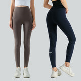 With Logo Seamless Gym Training Leggings Women 20 Colors Sports Leggings Stretch Nylon Lycra No Embarrassing Lines Yoga Pants