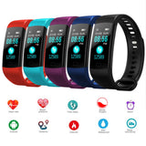 Y5 Bluetooth Smart Bracelet Heart Rate activity fitness tracker Blood Pressure Sport Band Electronic Wristband For Women Men